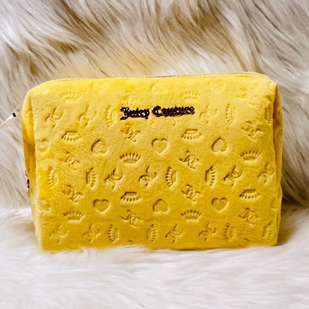 Juicy Couture Yellow Velvet Cosmetic Bag - Picture 2 of 6